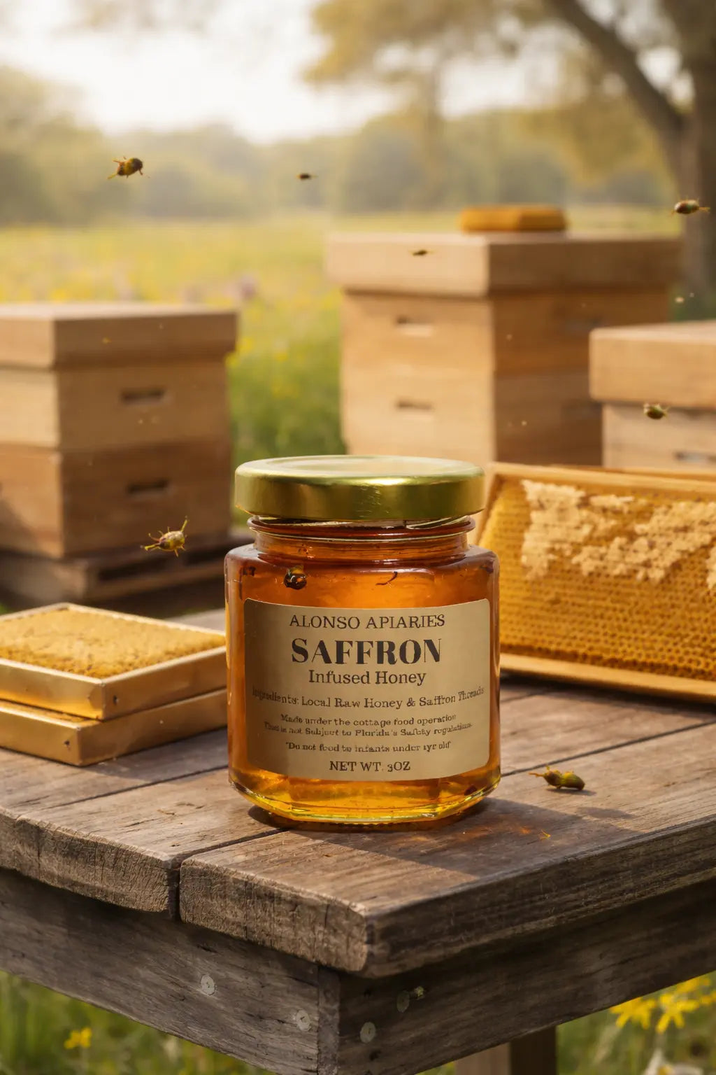 Infused Saffron Honey